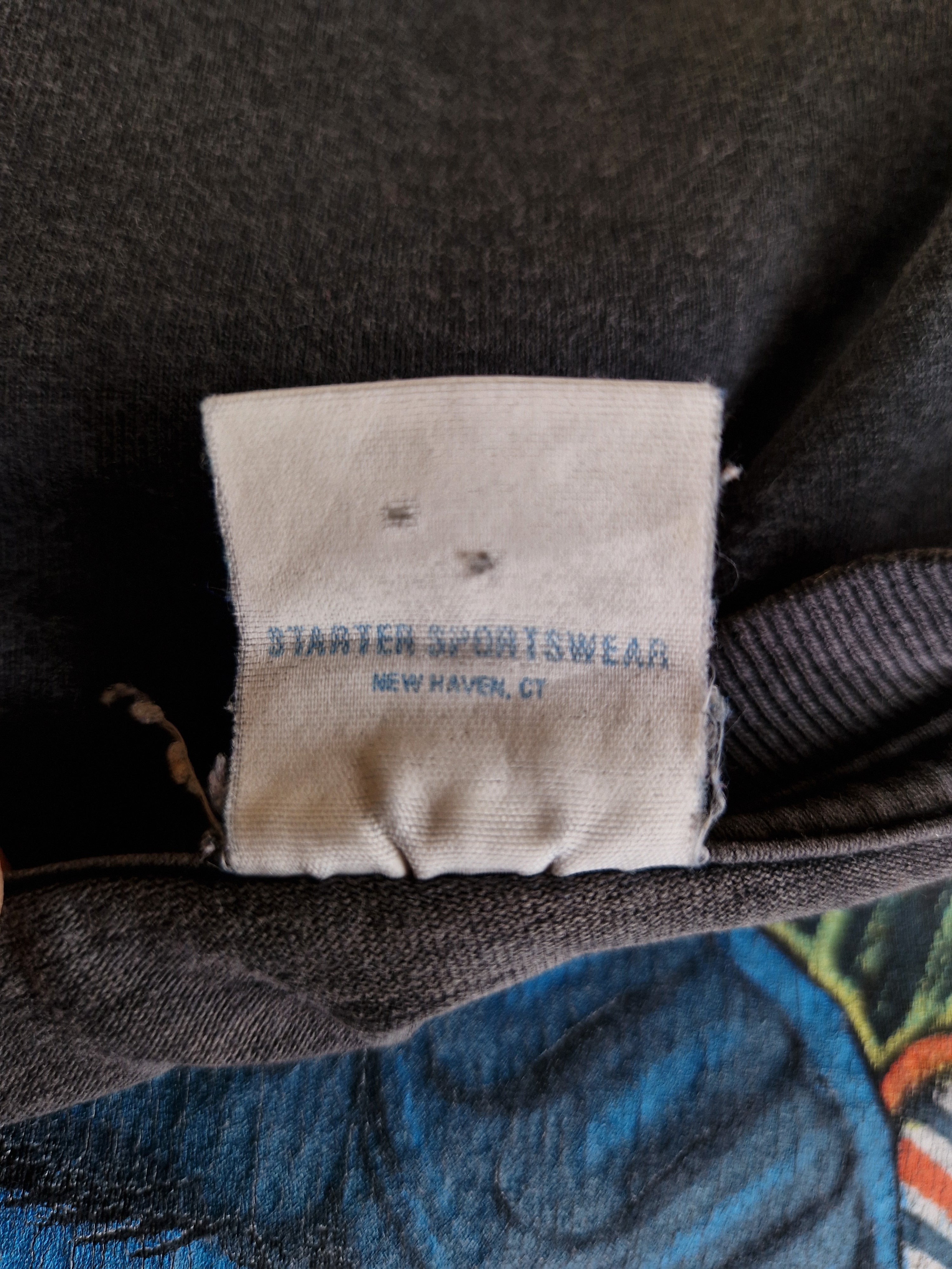 Vintage Starter Shirt Bootleg / Nicht Authentisch Chicago Bears 1993 NFL Schwarz / Grau M - RareRags