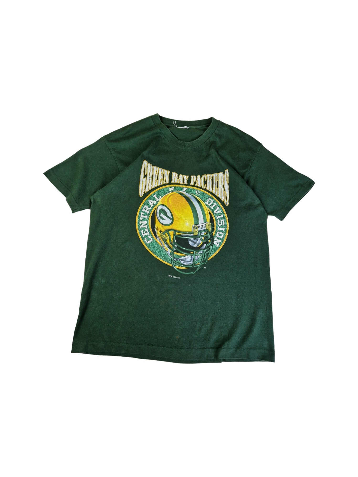 Vintage Shirt Green Bay Packers NFL 1995 Single Stitch Grün M-L - RareRags