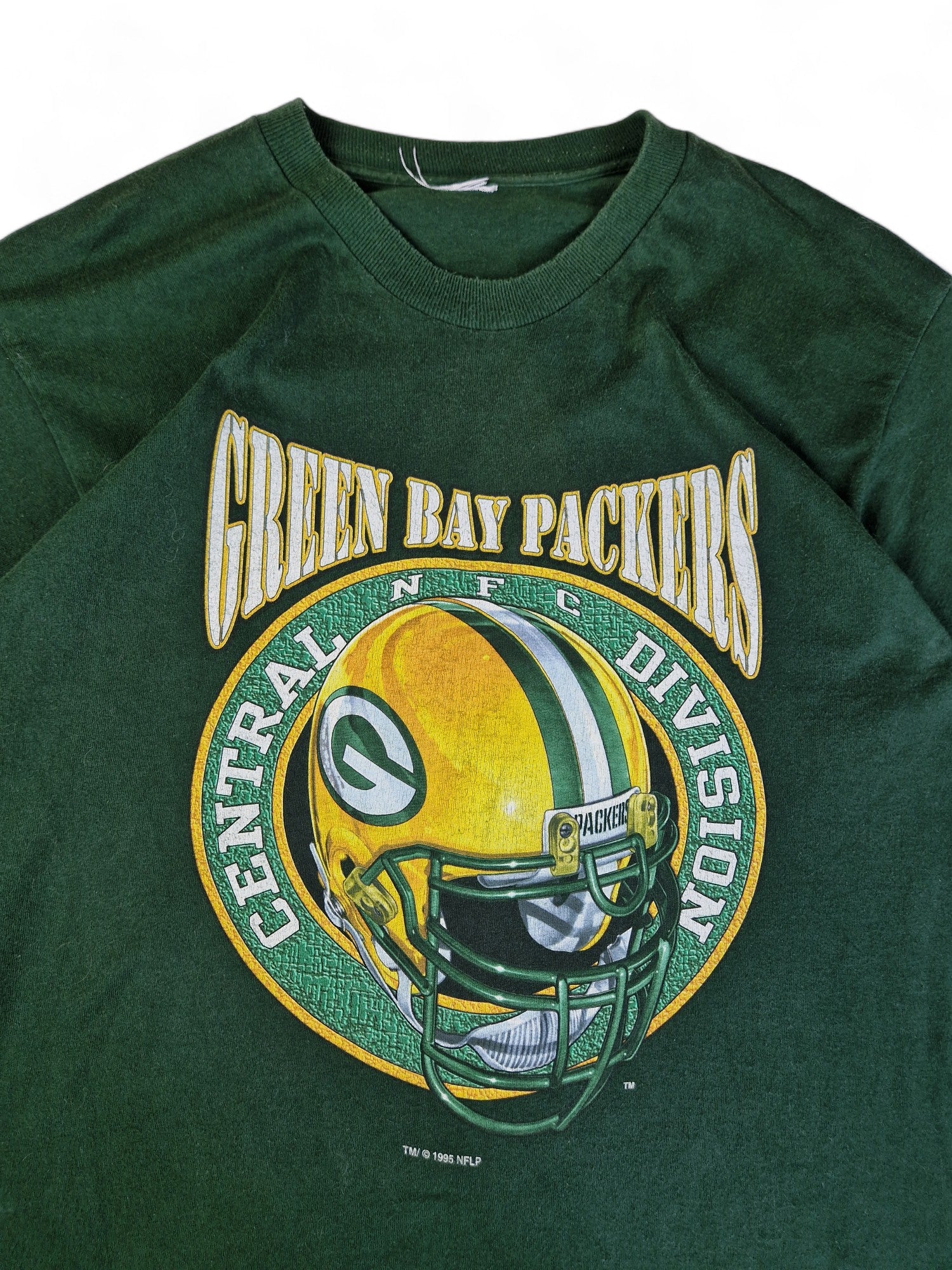 Vintage Shirt Green Bay Packers NFL 1995 Single Stitch Grün M-L - RareRags