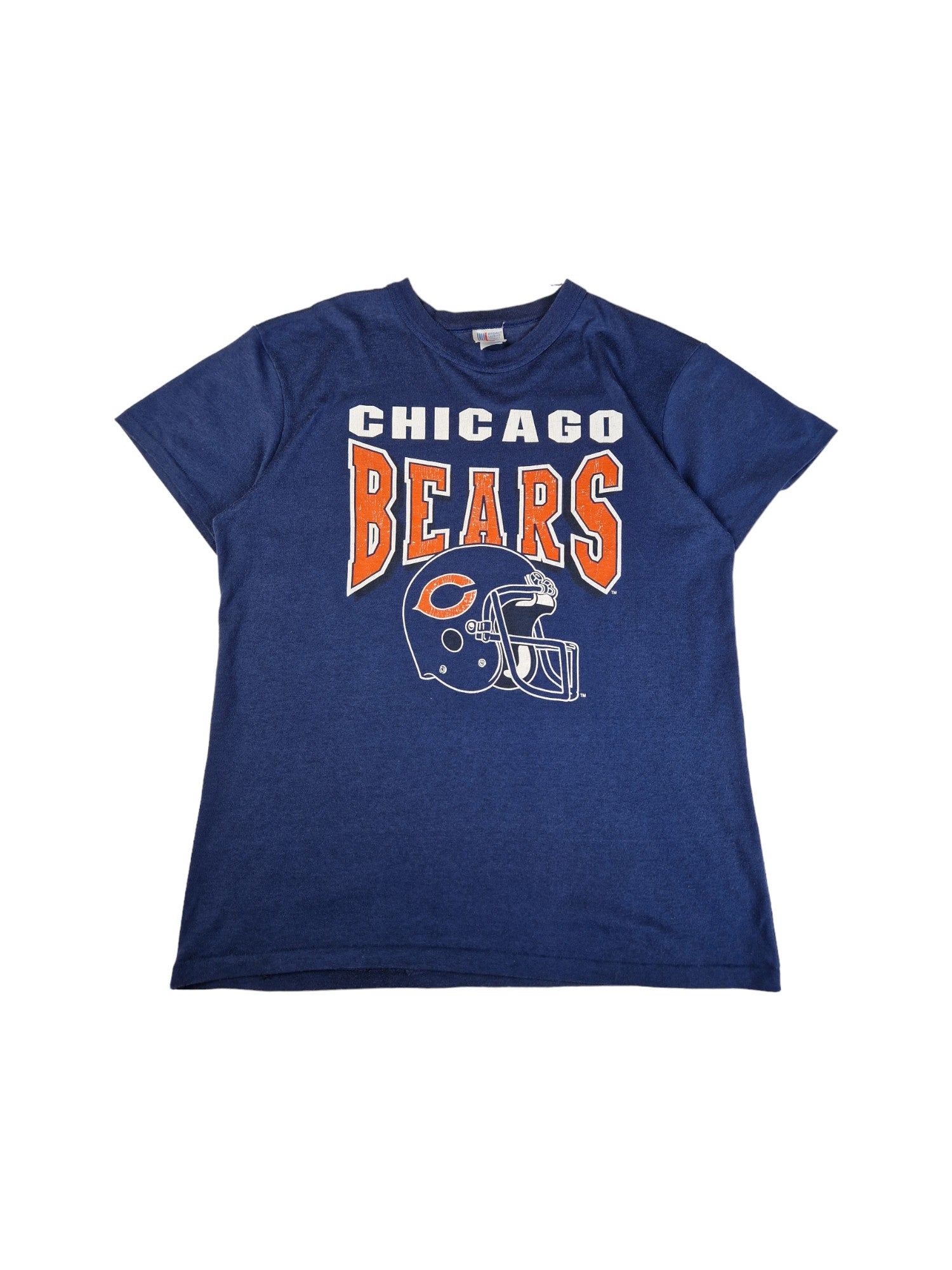 Vintage Garan Shirt 80s Chicago Bears Single Stitch Made In USA Blau XL - RareRags