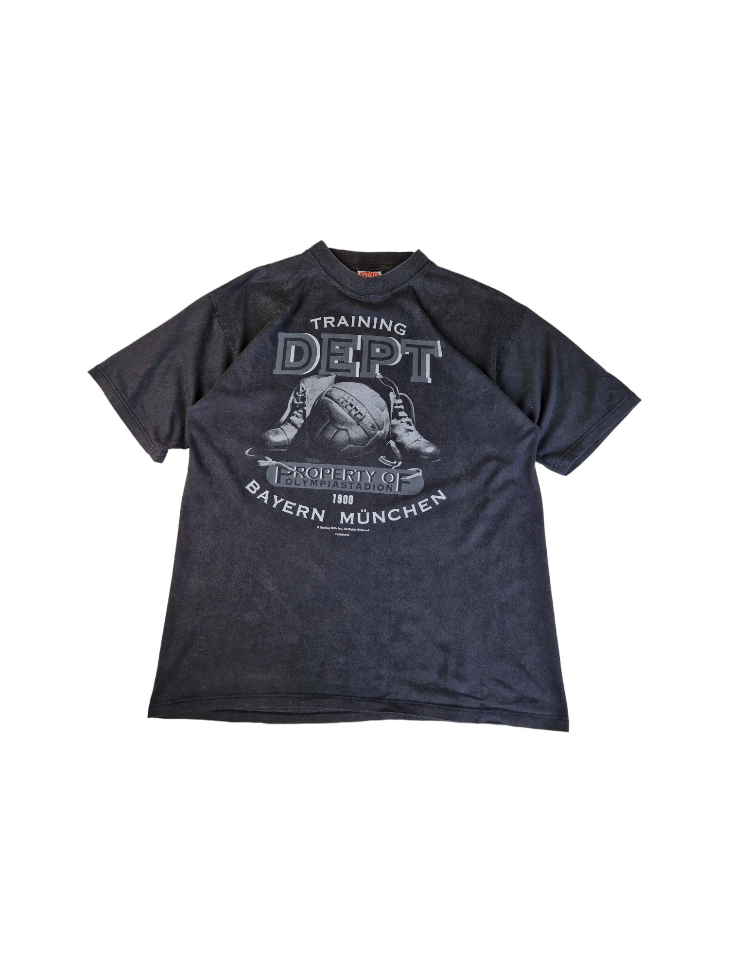 Vintage Nutmeg Shirt Bayern München Fußball Schwarz L - RareRags
