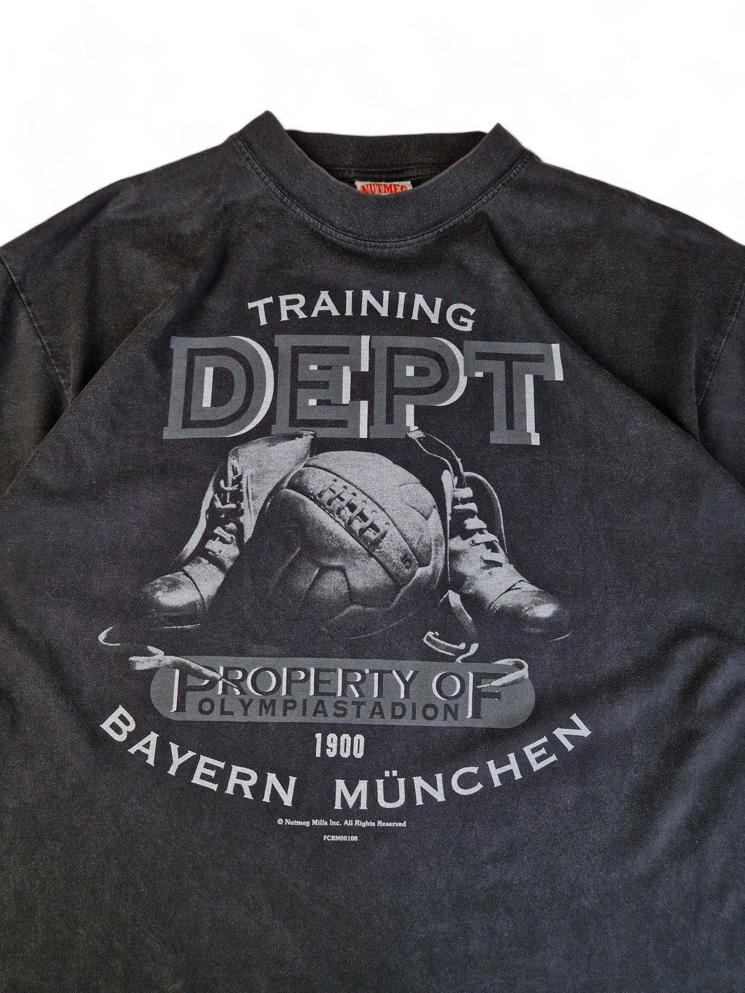 Vintage Nutmeg Shirt Bayern München Fußball Schwarz L - RareRags