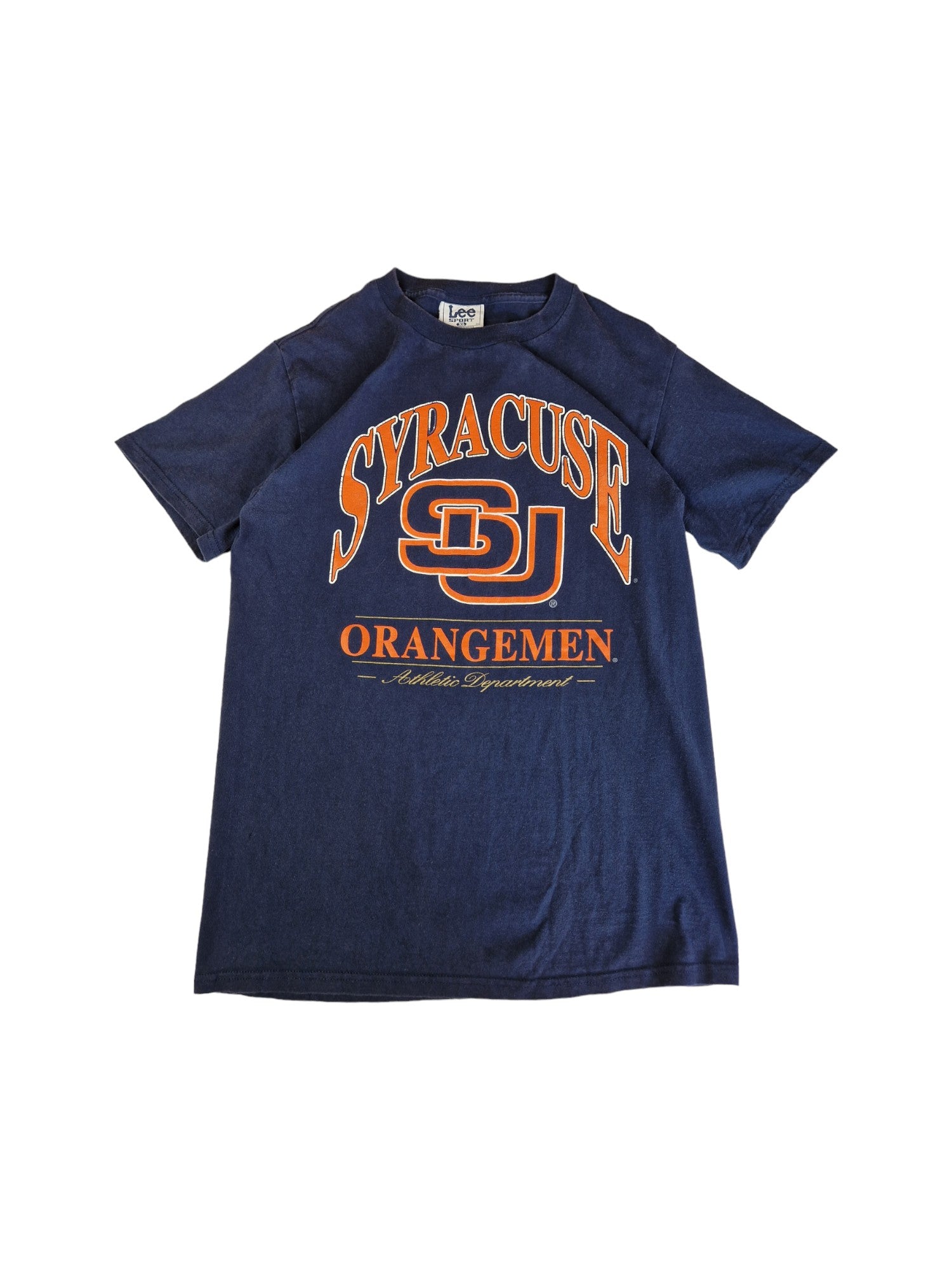 Vintage Lee Shirt Syracuse Orangemen Dunkelblau XL - RareRags