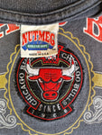 Vintage Nutmeg Shirt Chicago Bulls Eastern Conference Single Stitch Made In USA Ausgewaschenes Grau XL