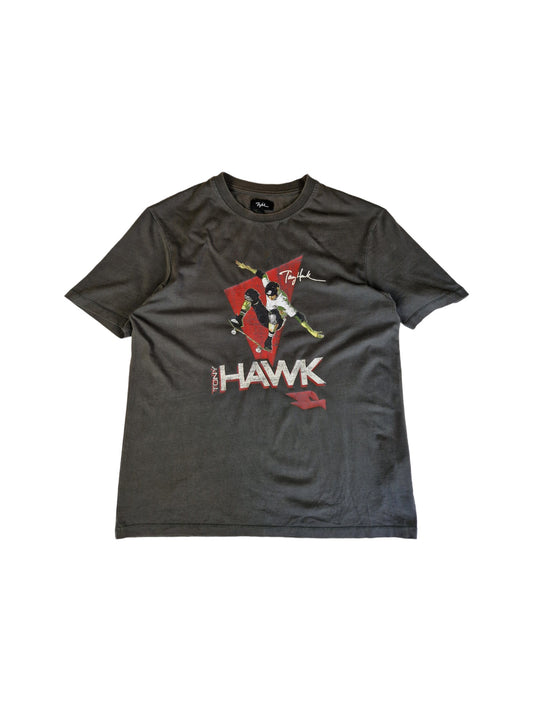 Vintage Tony Hawk Shirt California Skate Tour 1998 Khaki/Grau M