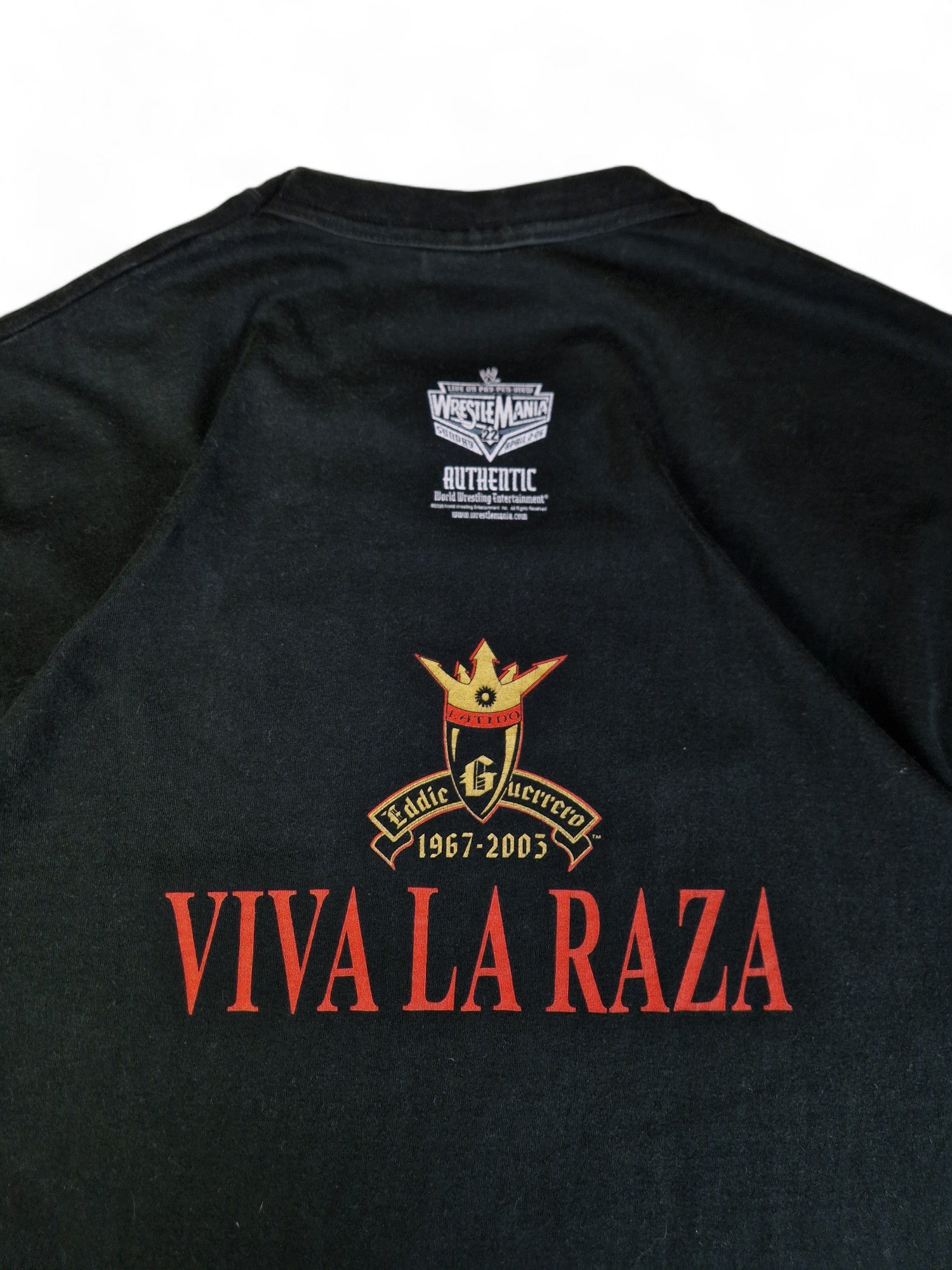 Wrestling Shirt Eddie Guerrero Tribute 1967-2005 "Viva La Raza" Schwarz XL - RareRags