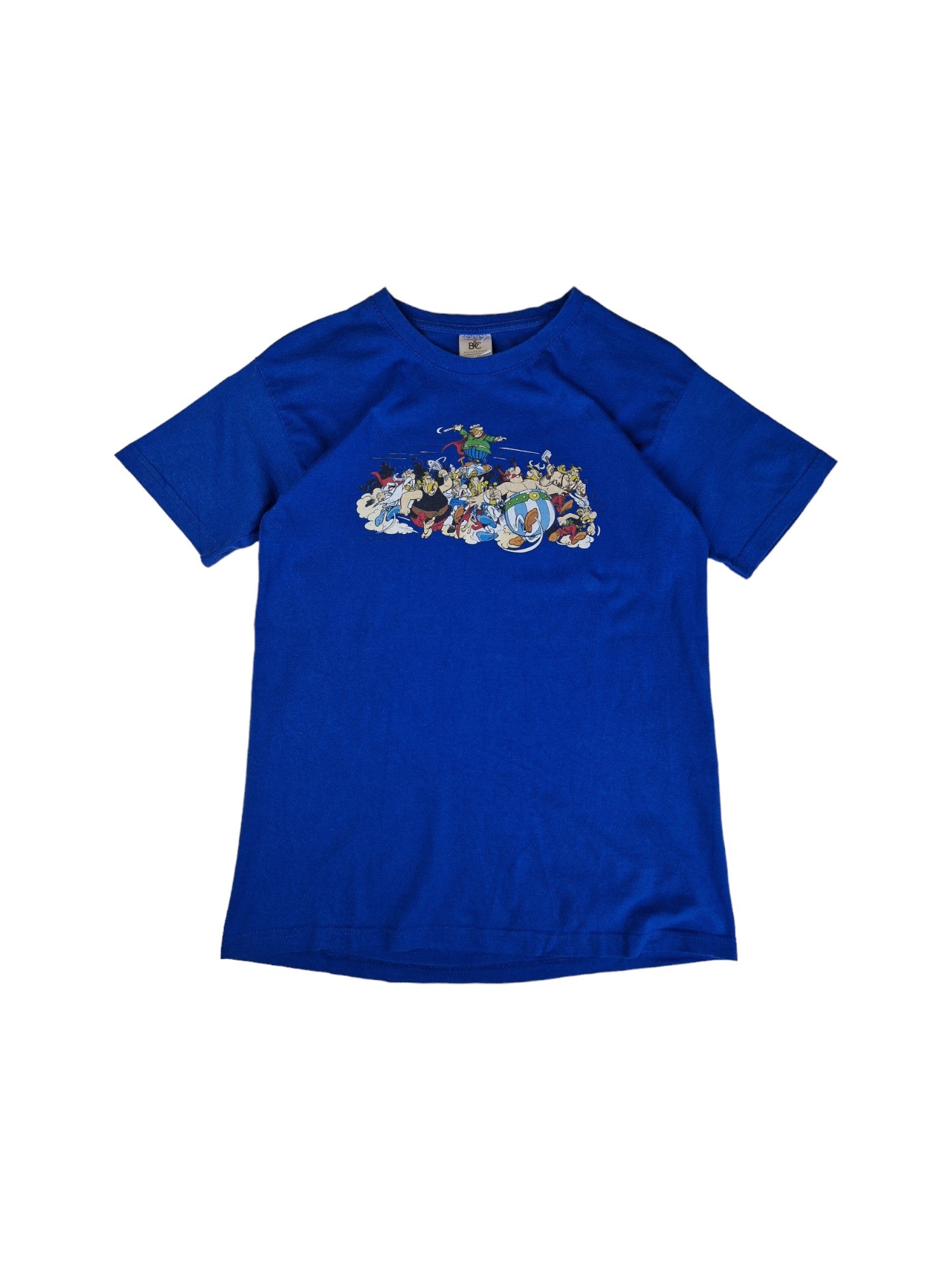 B&C Collection Shirt Asterix & Obelix Comic Blau (Kindergröße) Wie XS-S - RareRags