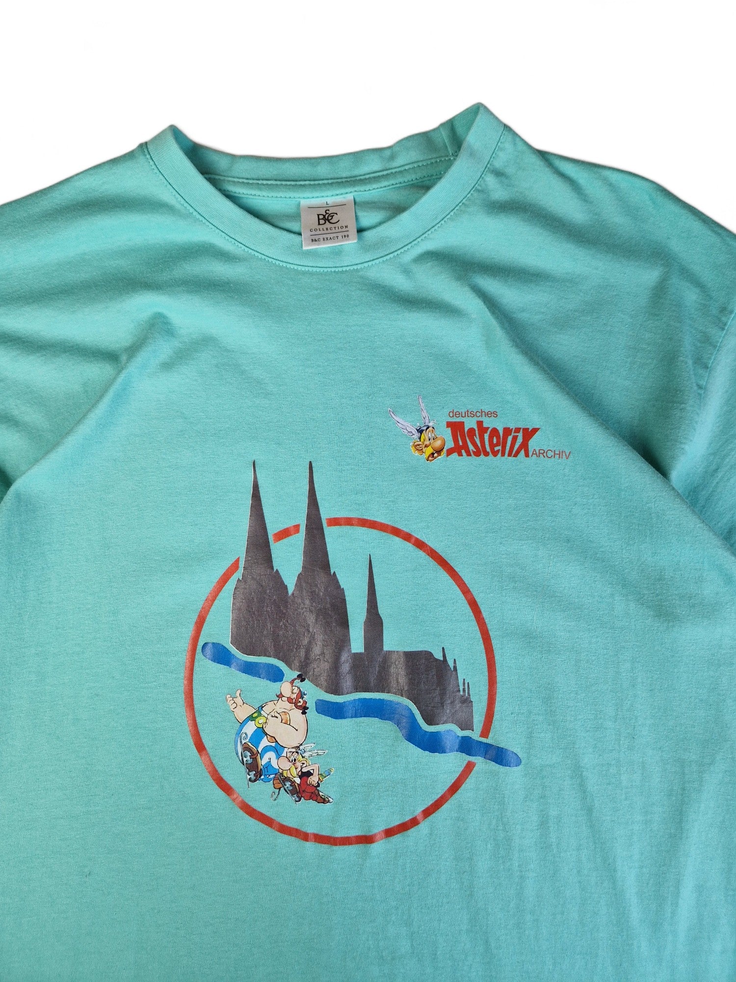 B&C Shirt Asterix Convention 2017 Deutschland Mintgrün L - RareRags