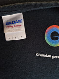Gildan Shirt "Givaudan goes Google" Schwarz L