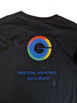 Gildan Shirt "Givaudan goes Google" Schwarz L