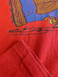 Vintage Snoopy Shirt 80s "Joe Pro" Golf Single Stitch Rot L-XL