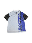 Rare! Vintage Nike Poloshirt Challenge Court Andre Agassi Weiß Lila/Blau (Boys XL) M-L