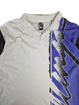 Rare! Vintage Nike Poloshirt Challenge Court Andre Agassi Weiß Lila/Blau (Boys XL) M-L