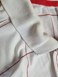 Rare! Vintage Nike Poloshirt Pete Sampras 1995 Wimbledon Challenge Court Tennis Weiß Rot M