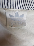 Vintage Adidas Sportjacke Edberg Tennis Weiß Blau (D50) M