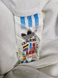 Vintage Adidas Sportjacke Edberg Tennis Weiß Blau (D50) M