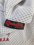 Vintage Gravity Force Shorts 3/4 Mesh Basketball Made In USA Grau L