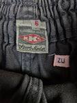 Vintage KKS Sportsmoden Shorts 80s Sprinter Baumwolle Basic Made In West-Germany Ausgewaschen Schwarz (6) S-M