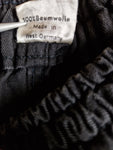 Vintage KKS Sportsmoden Shorts 80s Sprinter Baumwolle Basic Made In West-Germany Ausgewaschen Schwarz (6) S-M