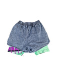 Rare! Vintage Nike Tennis Shorts Andre Agassi Acid Washed Challenge Court Grau Gelb M