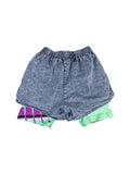 Rare! Vintage Nike Tennis Shorts Andre Agassi Acid Washed Challenge Court Grau Gelb M