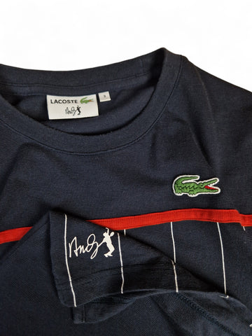Lacoste Shirt Tennis Andy Roddick Gestreift Dunkelblau 3 S RareRags