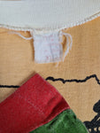 Vintage Tanktop 80s Rastafarian Reggae Judah Löwe Afrika Single Stitch Grün Gelb XL