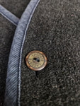 Vintage Lacoste Sport Weste Mit Wollanteil Dunkelblau/Grau (50) M-L