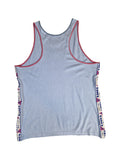 Vintage Diadora Tank Top 80s Made In Italy Logostreifen Grau XXL