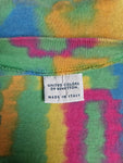 Vintage United Colors Of Benetton Shirt "Benetton" Schriftzug Grün Bunt L