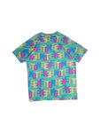 Vintage United Colors Of Benetton Shirt "Benetton" Schriftzug Grün Bunt L