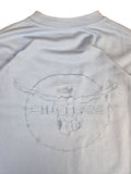 Vintage Chiemsee Shirt Back Logo Stickerei Hellblau L