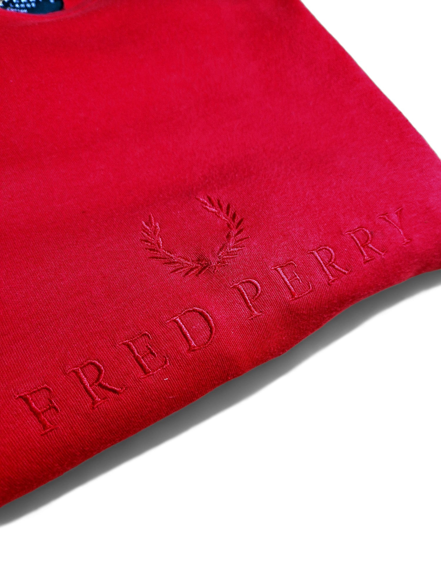 Vintage Fred Perry Shirt Logo Stick Made In England Rot XL - RareRags