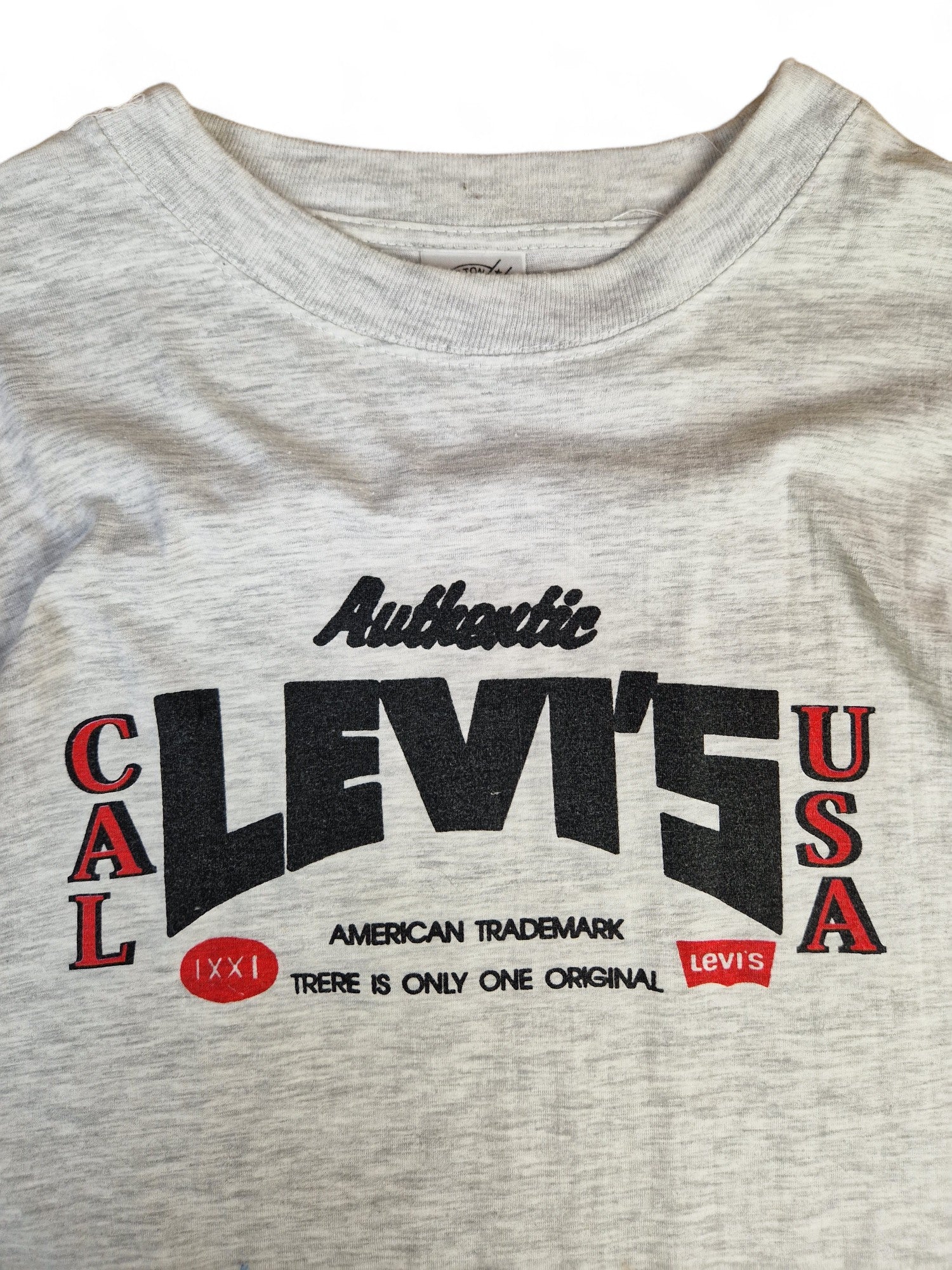 Vintage Levis Shirt Bootleg "Trere is only one original" Grau XL - RareRags