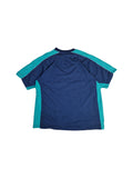 Vintage Hummel Shirt Made In Europe Blau Grün L-XL