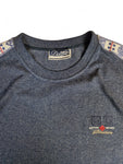 Vintage Diadora Women Shirt 80s Logo Streifen Blau S