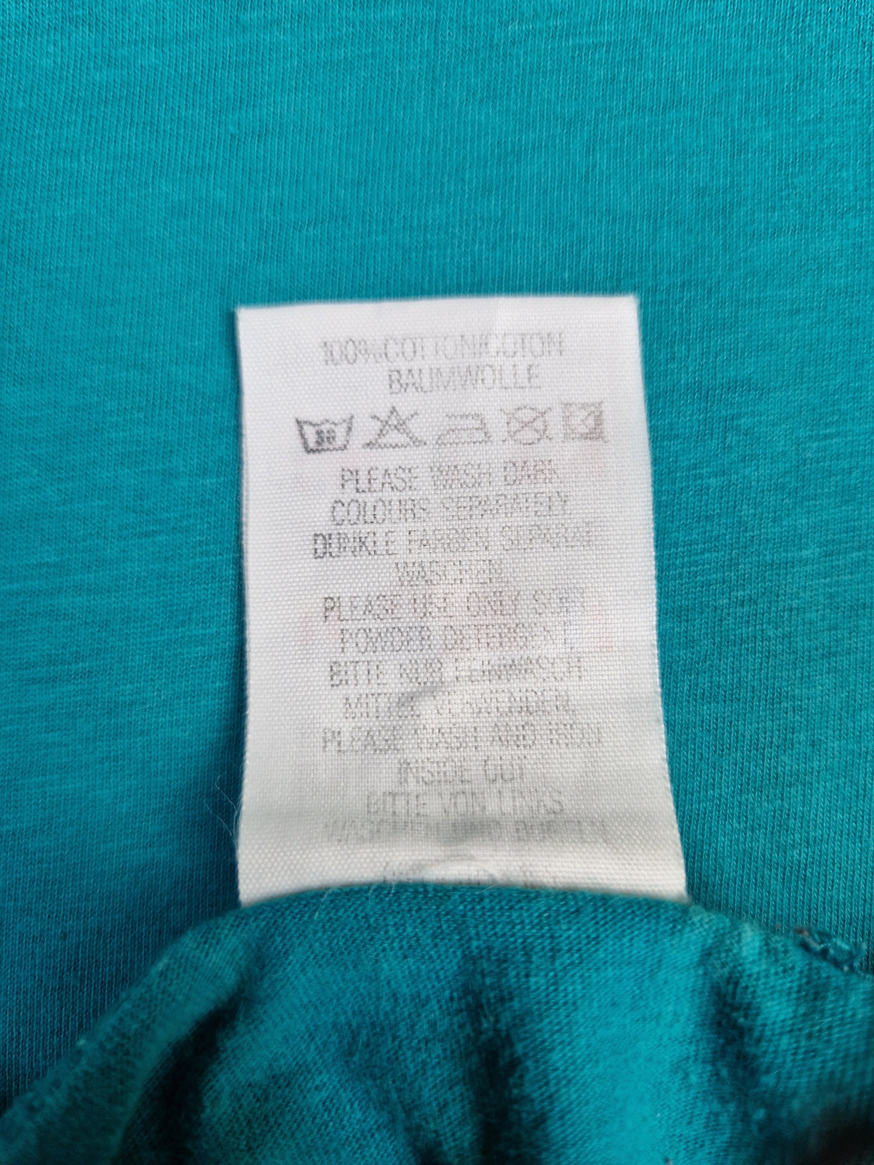 Vintage Puma Shirt Logo Basic Türkis/Grün XS - RareRags