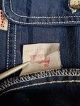 Vintage Levis Jeanshemd Gestreift Blau L