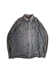 Vintage Diesel Jeanshemd "Worry Free" Made In Italy Ausgewaschen Grau 2XL