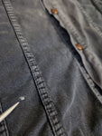 Vintage Diesel Jeanshemd "Worry Free" Made In Italy Ausgewaschen Grau 2XL