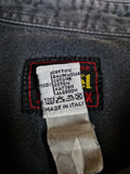 Vintage Diesel Jeanshemd "Worry Free" Made In Italy Ausgewaschen Grau 2XL