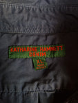 Vintage Katharine Hamnett Denim Hemd Basic Made In Italy Dunkelblau XL