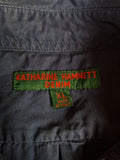 Vintage Katharine Hamnett Denim Hemd Basic Made In Italy Dunkelblau XL