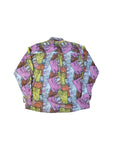 Vintage Loppo Hemd 80s Abstrakte Bilder Bunt (43/44) L-XL