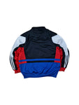 Vintage Adidas Sportjacke 90s Multicolor Schwarz Blau Rot (D8) L