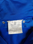 Vintage Adidas Sportjacke Kurzärmlig 90s Shooting Mit Kapuze Blau Weiß (D8) L