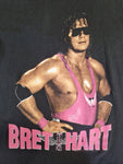 Vintage WWE Shirt 1992 Bret "Hitman" Hart Single Stitch Schwarz S