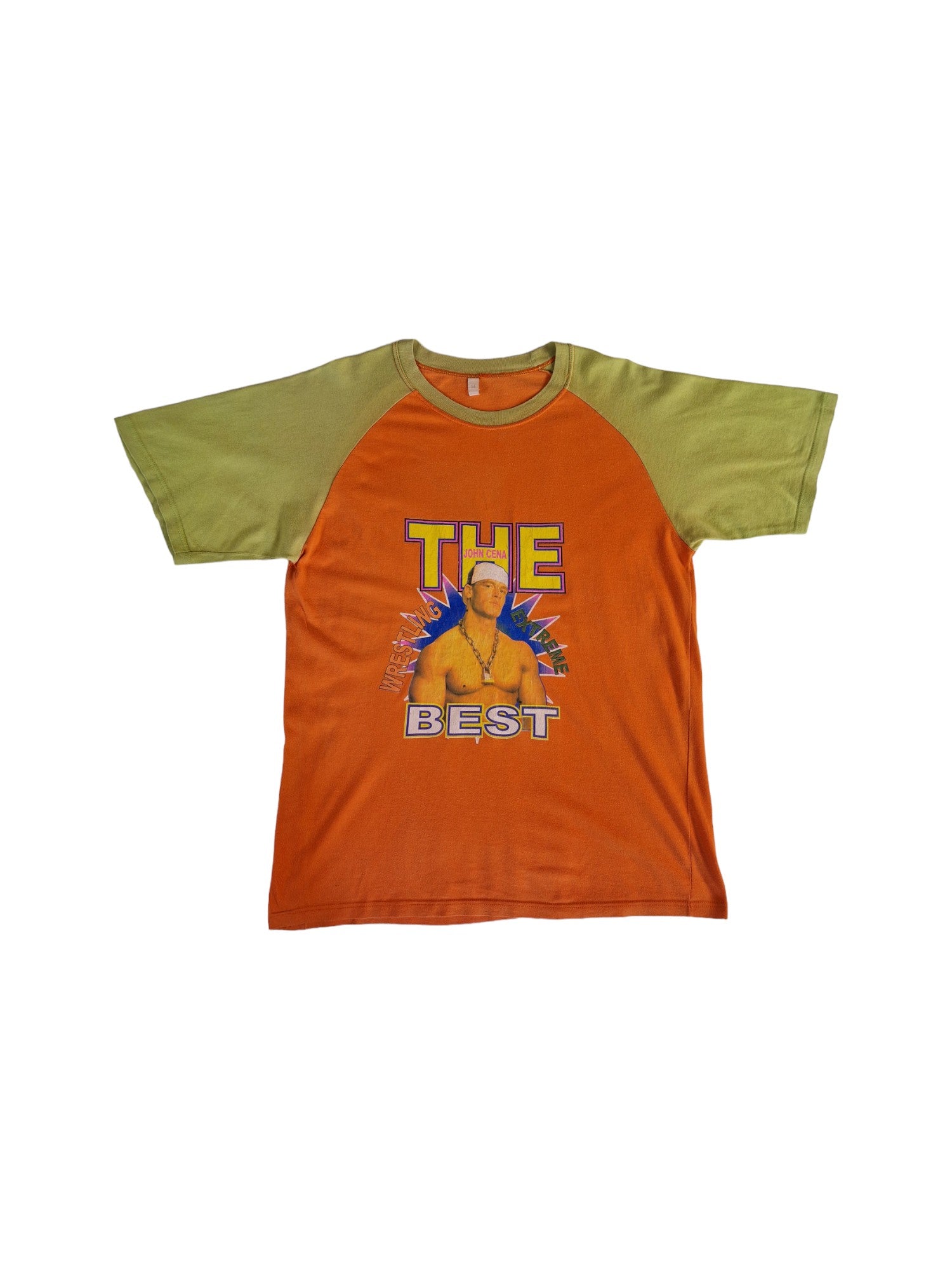 WWE Shirt Early 00s John Cena Orange Gelb M-L - RareRags