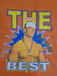 WWE Shirt Early 00s John Cena Orange Gelb M-L