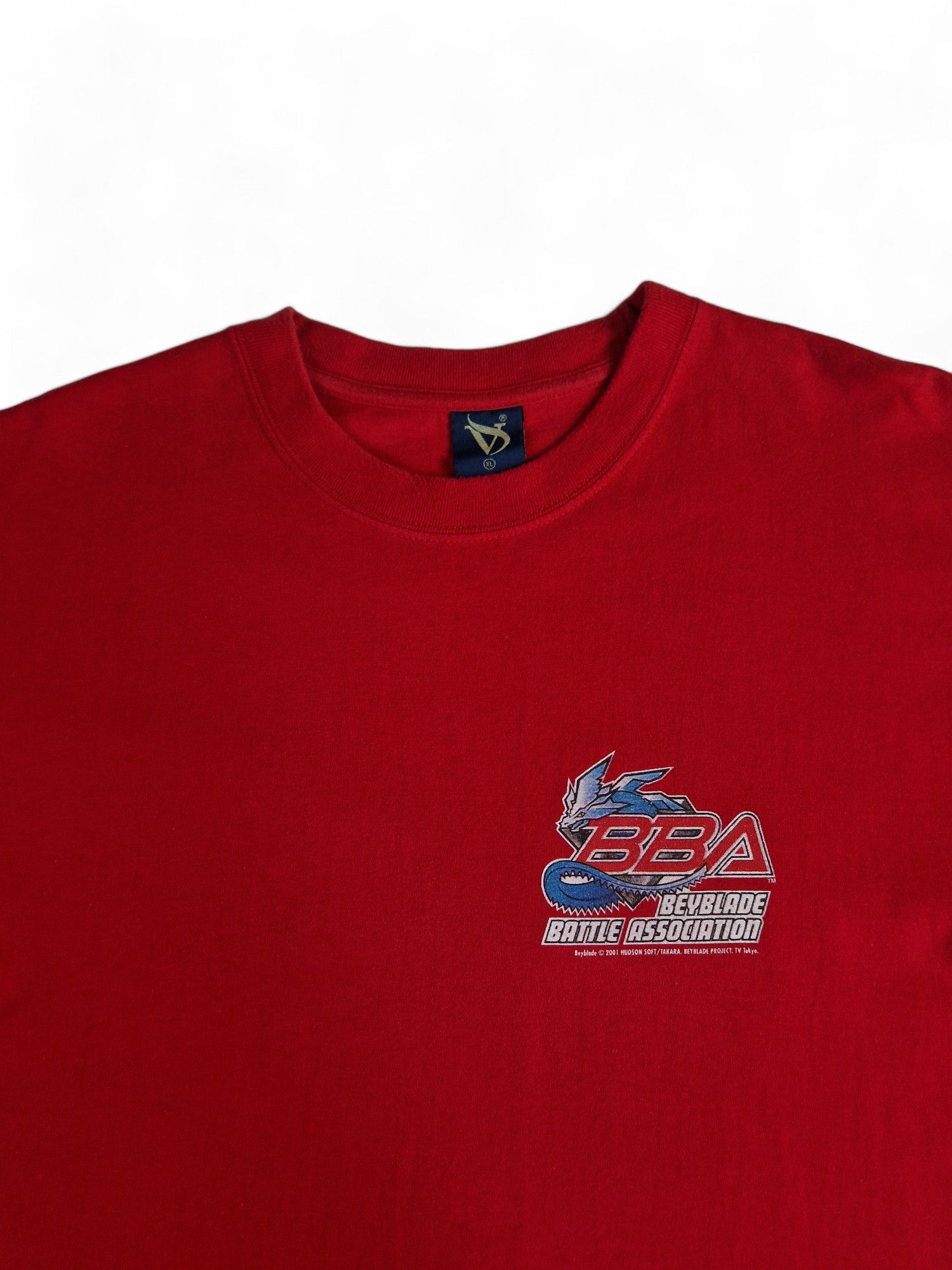 Beyblade Shirt 2001 Arbitro Battle Association Rot XL